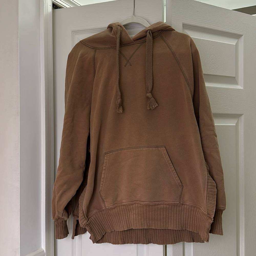 brown hoodie from american eagle size large